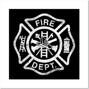 Fireman Fire Department Firefighter Gift Posters and Art